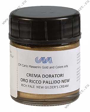 MCRC9030.QR Паста бронзовая Masserrini Gilding Cream 30мл NEW Богатое тусклое золото