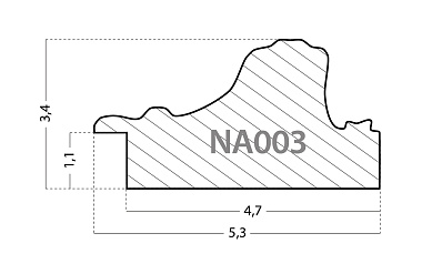 NA003.1.300 Деревянный багет