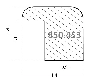 850.453.100 Деревянный багет (453.1000.0.QD)