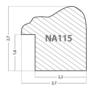 NA115.0.327 Деревянный багет (НОВЫЙ ДИЗАЙН)