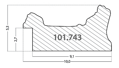 101.743.231 Деревянный багет