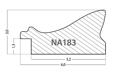 NA183.0.482 Деревянный багет