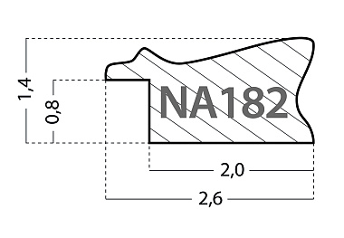 NA182.0.531 Деревянный багет