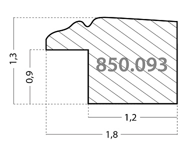 850.093.500 Деревянный багет (093ST.B050.0.QD)