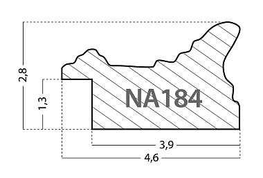 NA184.0.425 Деревянный багет