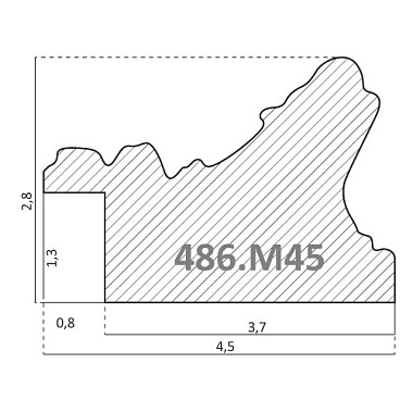 486.M45.220   Багет пластик