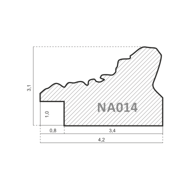 NA014.1.228 Деревянный багет (НОВЫЙ ДИЗАЙН)