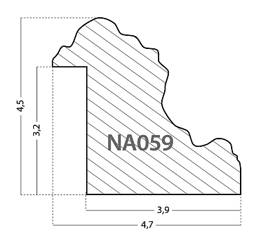 NA059.1.255 Деревянный багет (НОВЫЙ ДИЗАЙН)