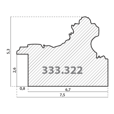 333.322.000 Деревянный багет