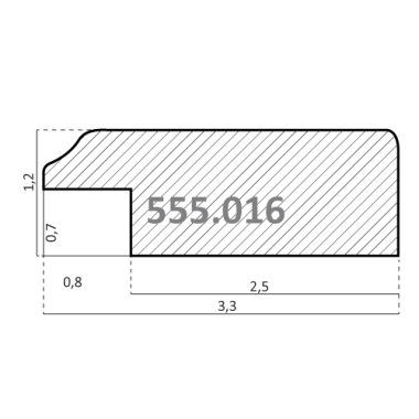 555.016.780 Деревянный багет (9016.780.QD)