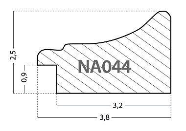 NA044.0.103 Деревянный багет (НОВЫЙ ДИЗАЙН)