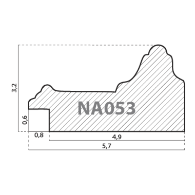 NA053.0.118 Деревянный багет (НОВЫЙ ДИЗАЙН)