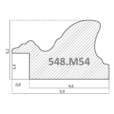 548.M54.700   Багет пластик